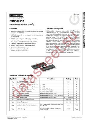 FSB50450S datasheet  